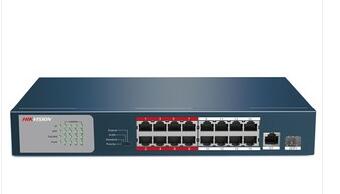 海康威视安防监控18口百兆POE交换机DS-3E0318P-E/M(B)